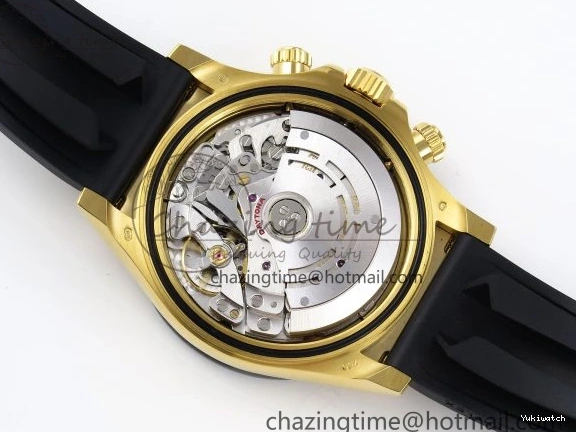 EDITION DAYTONA STRAP 116518 DIAL 1:1 YG BLACK RUBBER APSF ON SH4130 BEST OYSTERFLEX 0426